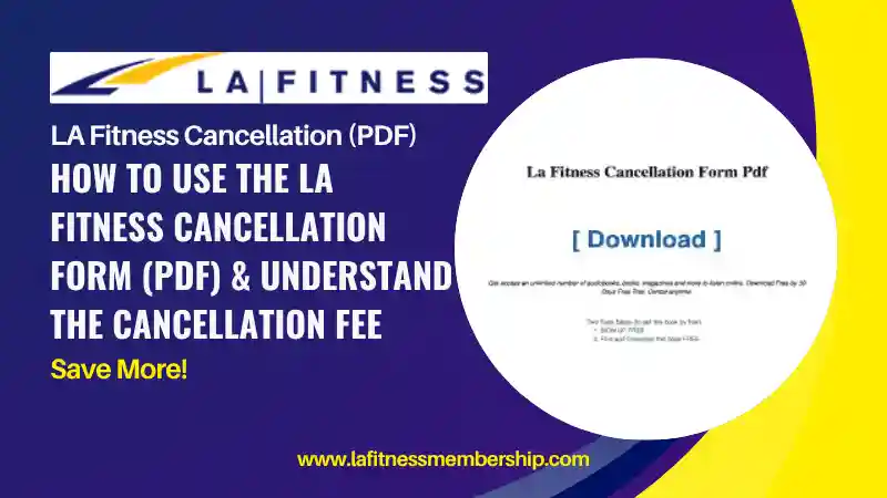 LA Fitness Cancellation Form PDF