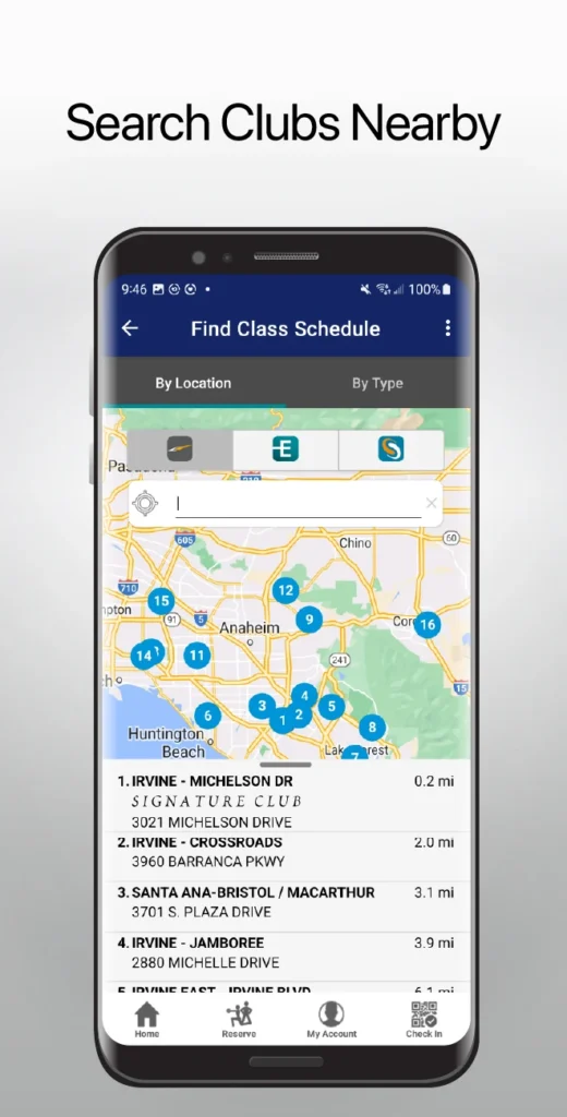 LA Fitness Hours check mobile app
